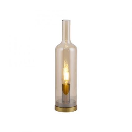 JUST LIGHT. 14006-27 - Stolová lampa BOTTLE 1xE14/25W/230V béžová/dymová