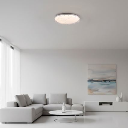 JUST LIGHT. 14008-16 - LED stmievateľné stropné svietidlo ART PLAFO LED/20W/230V 2700-6500K priemer 38 cm biela + diaľkové ovládanie