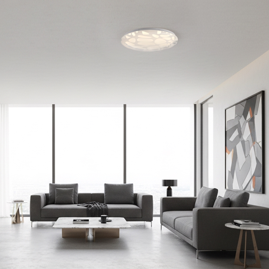 JUST LIGHT. 14009-16 - LED stmievateľné stropné svietidlo ART PLAFO LED/20W/230V 2700-6500K pr. 38 cm biela + diaľkové ovládanie