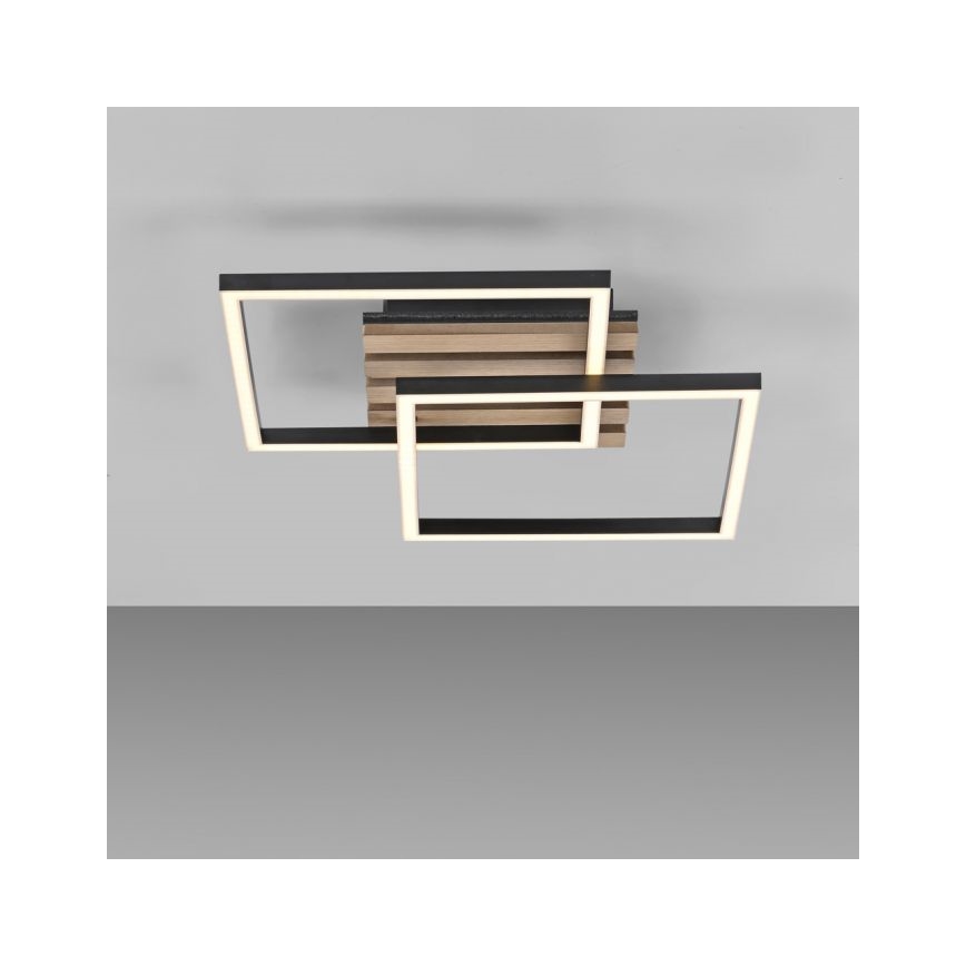 JUST LIGHT. 14053-79 - LED stropné svietidlo AKUSTIKA LED/15W/230V dub/čierna