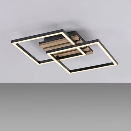 JUST LIGHT. 14053-79 - LED stropné svietidlo AKUSTIKA LED/15W/230V dub/čierna