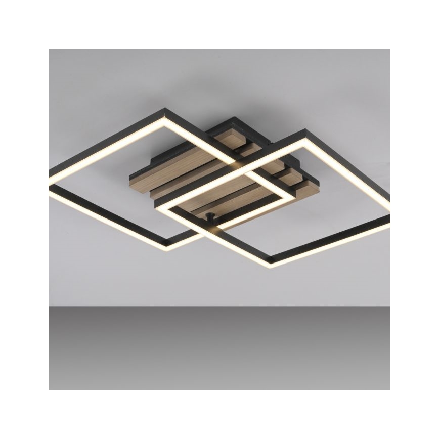 JUST LIGHT. 14053-79 - LED stropné svietidlo AKUSTIKA LED/15W/230V dub/čierna