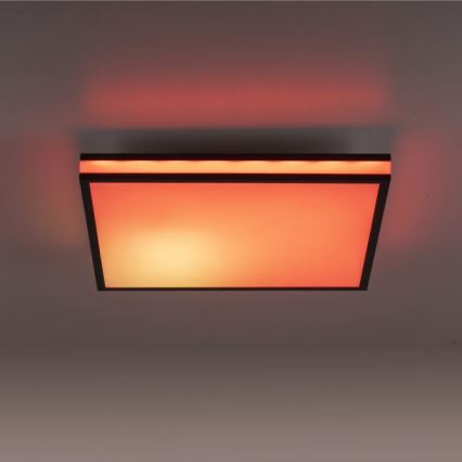 JUST LIGHT. 14110-18 - LED RGBW Stmievateľné stropné svietidlo MARIO BLACK LED/19,5W/230V 2700-5000K + diaľkové ovládanie