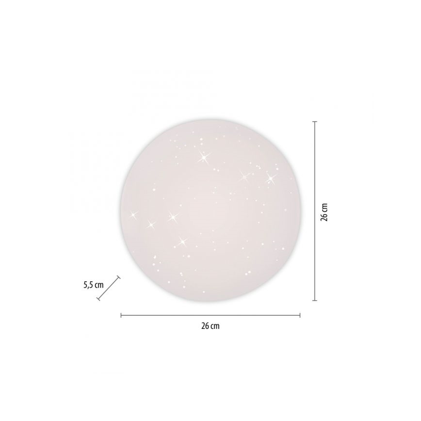 JUST LIGHT. 14275-16 - LED Stropné svietidlo URANUS LED/10W/230V pr. 26 cm biela
