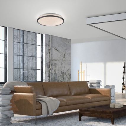 JUST LIGHT. 14293-18 - LED Stmievateľné stropné svietidlo KYLE LED/10W/230V pr. 28 cm čierna
