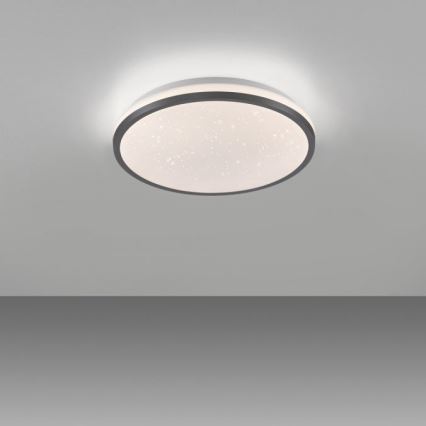 JUST LIGHT. 14293-18 - LED Stmievateľné stropné svietidlo KYLE LED/10W/230V pr. 28 cm čierna