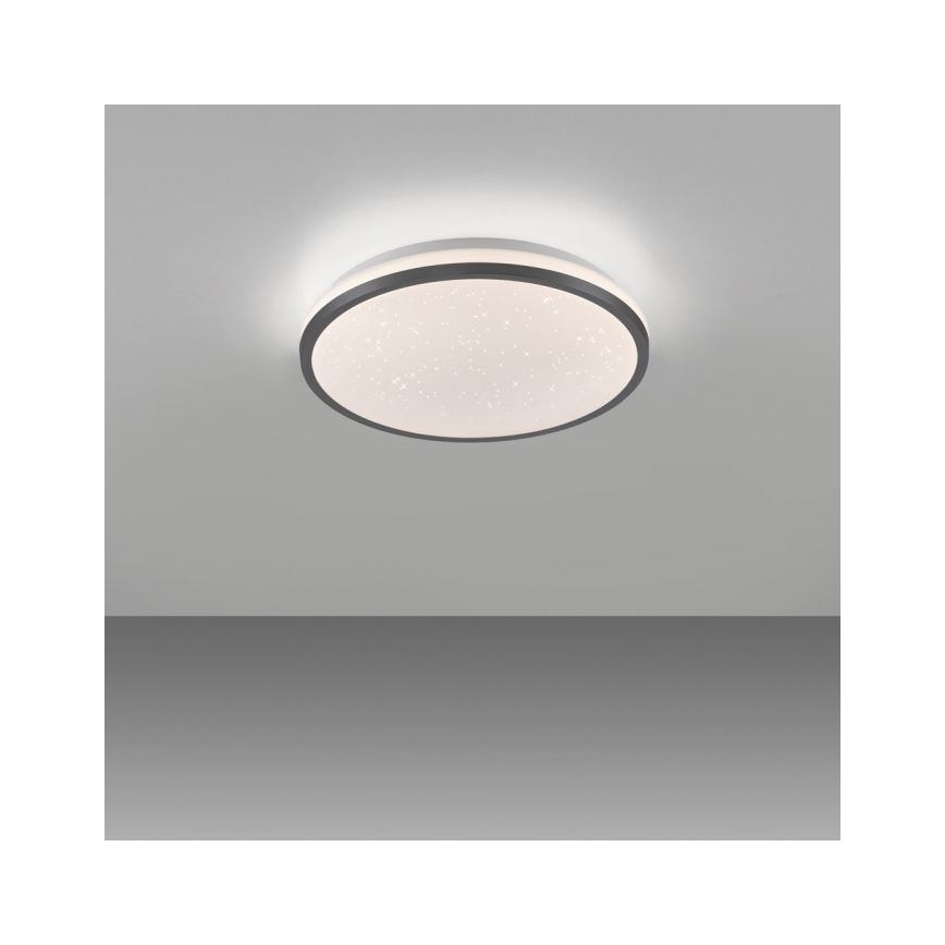 JUST LIGHT. 14293-18 - LED Stmievateľné stropné svietidlo KYLE LED/10W/230V pr. 28 cm čierna