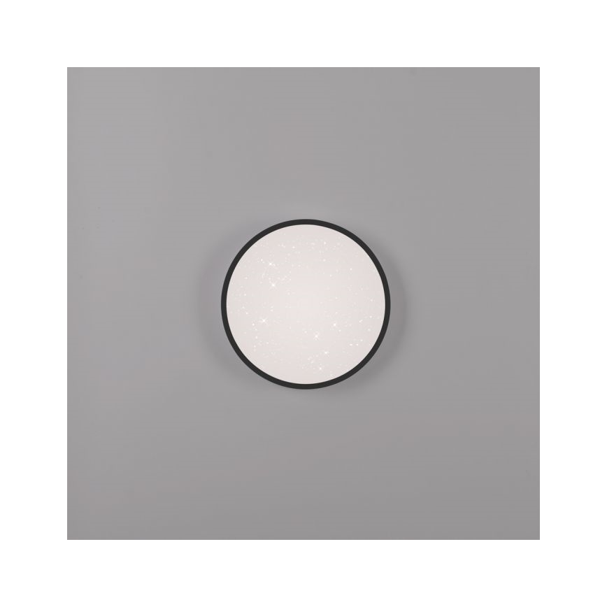 JUST LIGHT. 14293-18 - LED Stmievateľné stropné svietidlo KYLE LED/10W/230V pr. 28 cm čierna
