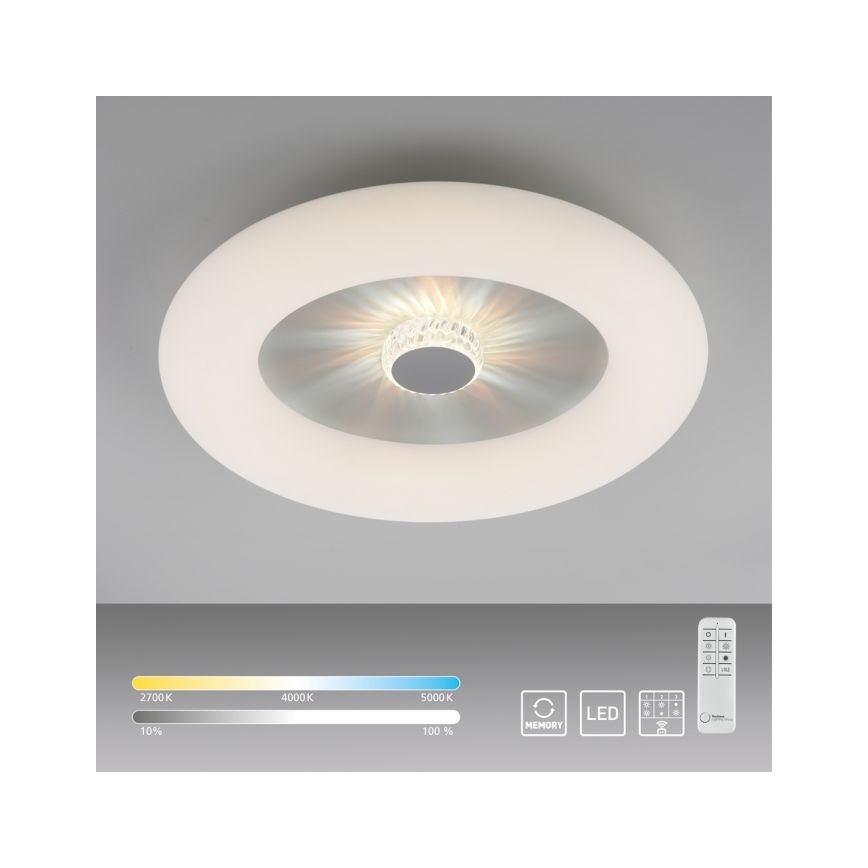 JUST LIGHT. 14383-16 - LED Stmievateľné stropné svietidlo VERTIGO LED/26W/230V 2700-5000K biela + diaľkové ovládanie
