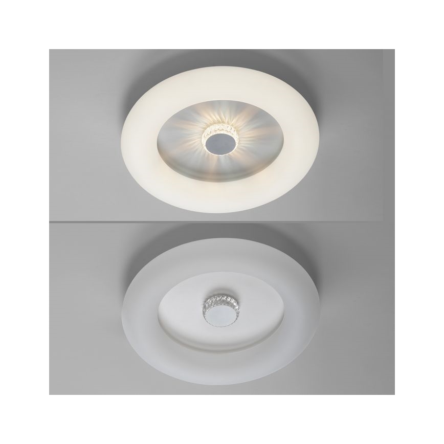 JUST LIGHT. 14383-16 - LED Stmievateľné stropné svietidlo VERTIGO LED/26W/230V 2700-5000K biela + diaľkové ovládanie
