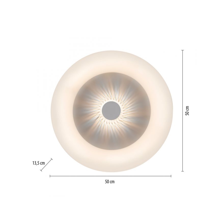 JUST LIGHT. 14383-16 - LED Stmievateľné stropné svietidlo VERTIGO LED/26W/230V 2700-5000K biela + diaľkové ovládanie