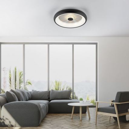 JUST LIGHT. 14384-18 - LED Stmievateľné stropné svietidlo VERTIGO LED/29W/230V 2700-5000K čierna + diaľkové ovládanie