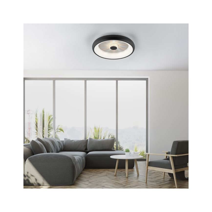 JUST LIGHT. 14384-18 - LED Stmievateľné stropné svietidlo VERTIGO LED/29W/230V 2700-5000K čierna + diaľkové ovládanie