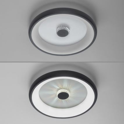 JUST LIGHT. 14384-18 - LED Stmievateľné stropné svietidlo VERTIGO LED/29W/230V 2700-5000K čierna + diaľkové ovládanie