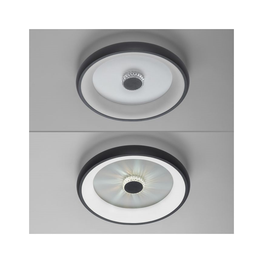 JUST LIGHT. 14384-18 - LED Stmievateľné stropné svietidlo VERTIGO LED/29W/230V 2700-5000K čierna + diaľkové ovládanie