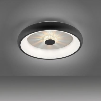 JUST LIGHT. 14384-18 - LED Stmievateľné stropné svietidlo VERTIGO LED/29W/230V 2700-5000K čierna + diaľkové ovládanie