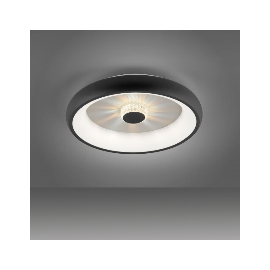 JUST LIGHT. 14384-18 - LED Stmievateľné stropné svietidlo VERTIGO LED/29W/230V 2700-5000K čierna + diaľkové ovládanie