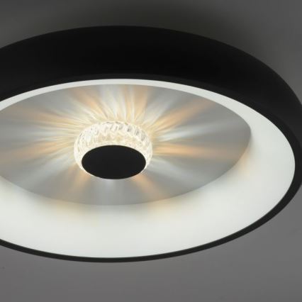 JUST LIGHT. 14384-18 - LED Stmievateľné stropné svietidlo VERTIGO LED/29W/230V 2700-5000K čierna + diaľkové ovládanie