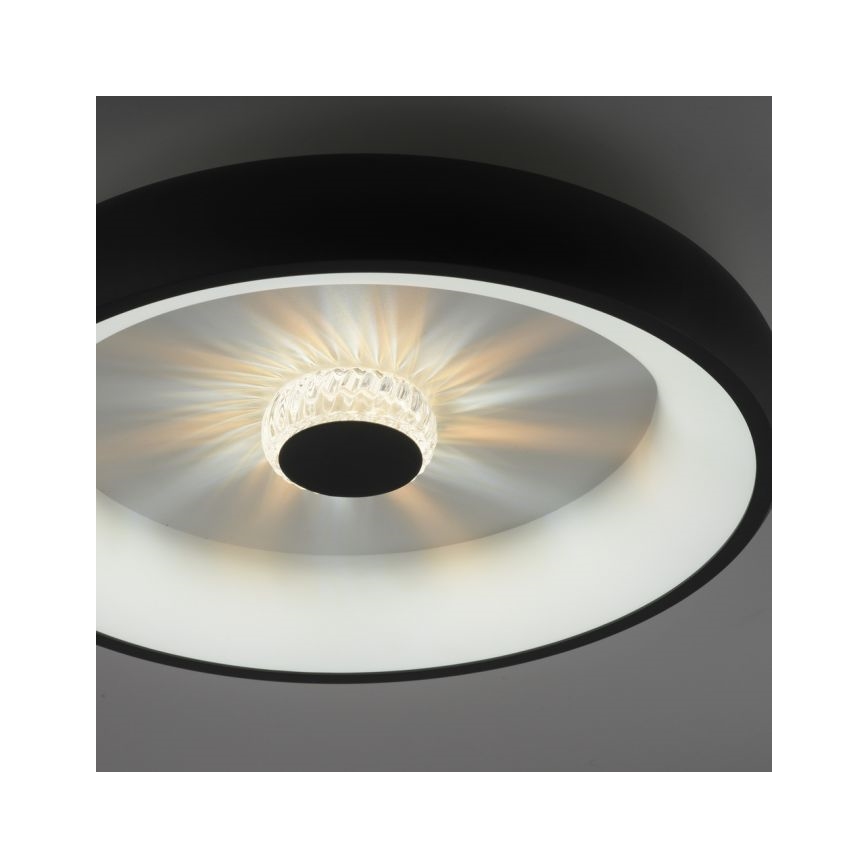JUST LIGHT. 14384-18 - LED Stmievateľné stropné svietidlo VERTIGO LED/29W/230V 2700-5000K čierna + diaľkové ovládanie