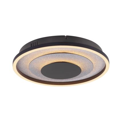 JUST LIGHT. 14409-21 - LED stropné svietidlo GLITTY LED/22W/230V priemer 40 cm čierna