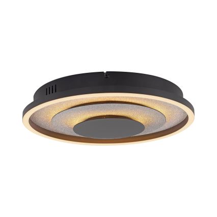 JUST LIGHT. 14409-21 - LED stropné svietidlo GLITTY LED/22W/230V priemer 40 cm čierna