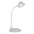 JUST LIGHT. 14414-16 - LED stmievateľná flexibilná dotyková stolná lampa s bezdrôtovým nabíjaním PUCKI LED/4,5W/230V biela
