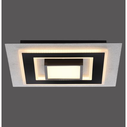 JUST LIGHT. 14439-21 - LED stropné svietidlo CICHIO LED/18,5W/230V + LED/9W 40x40 cm čierna