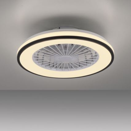 JUST LIGHT. 14447-18 - LED RGBW Stmievateľný stropný ventilátor so svetlom LENO LED/44W/230V 3000-6500K pr. 48,6 cm biela + diaľkové ovládanie