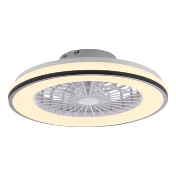 JUST LIGHT. 14447-18 - LED RGBW Stmievateľný stropný ventilátor so svetlom LENO LED/44W/230V 3000-6500K pr. 48,6 cm biela + diaľkové ovládanie