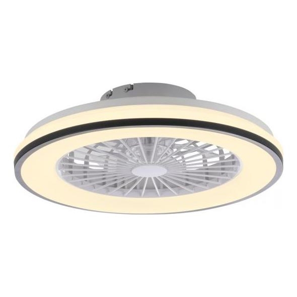 JUST LIGHT. 14447-18 - LED RGBW Stmievateľný stropný ventilátor so svetlom LENO LED/44W/230V 3000-6500K pr. 48,6 cm biela + diaľkové ovládanie