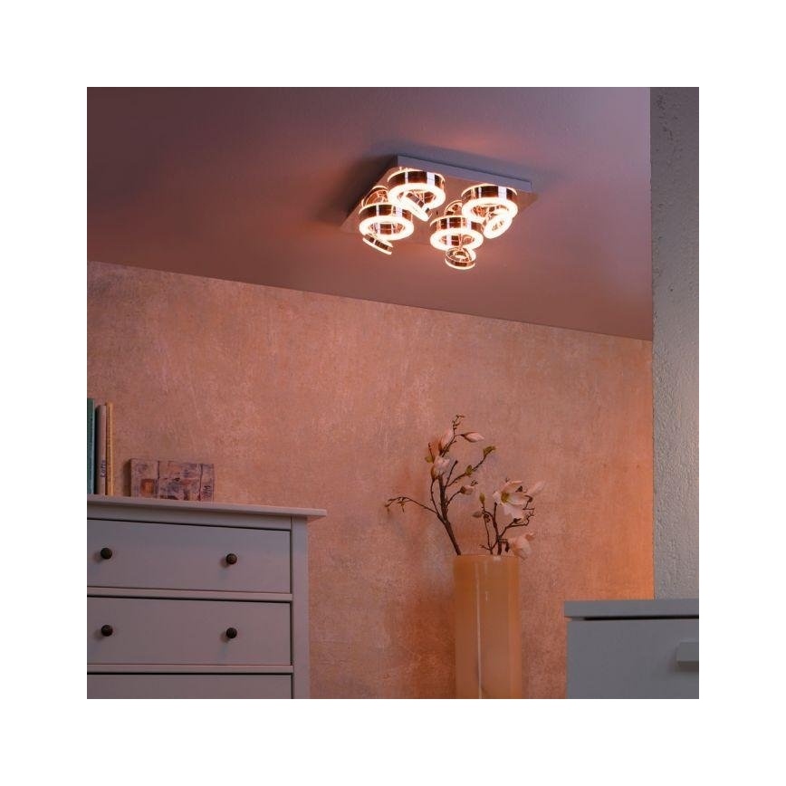 JUST LIGHT. 14662-17 - LED RGBW Stmievateľné bodové svietidlo TIM LOLASMART 4xLED/5,9/230V 2700-5000K + diaľkové ovládanie