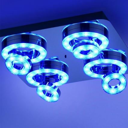 JUST LIGHT. 14662-17 - LED RGBW Stmievateľné bodové svietidlo TIM LOLASMART 4xLED/5,9/230V 2700-5000K + diaľkové ovládanie