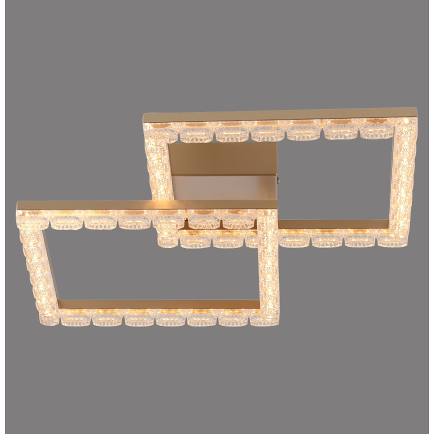 JUST LIGHT. 14732-60 - LED stropné svietidlo GLITRA LED/17,5W/230V 37,6x37,6 cm zlaté