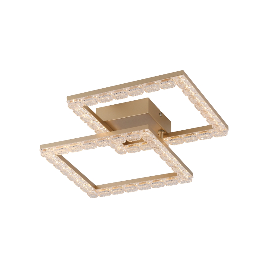 JUST LIGHT. 14732-60 - LED stropné svietidlo GLITRA LED/17,5W/230V 37,6x37,6 cm zlaté
