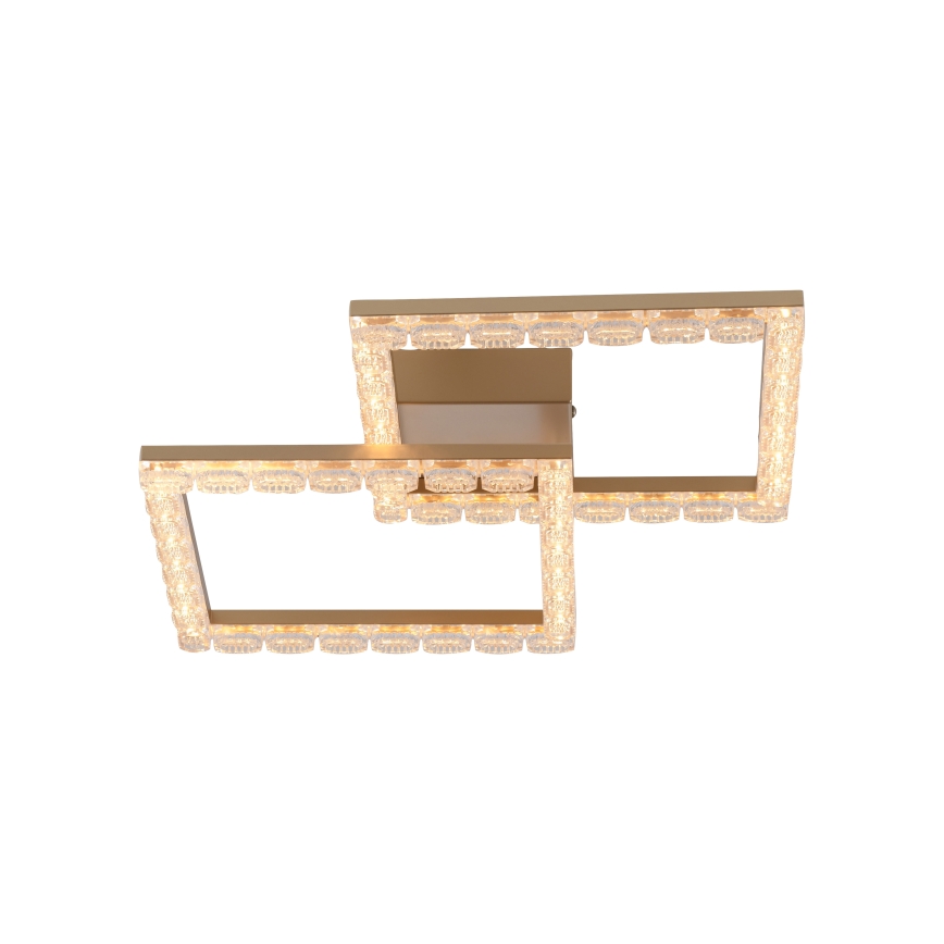 JUST LIGHT. 14732-60 - LED stropné svietidlo GLITRA LED/17,5W/230V 37,6x37,6 cm zlaté