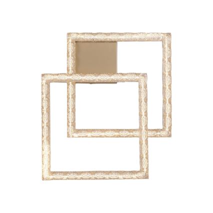 JUST LIGHT. 14732-60 - LED stropné svietidlo GLITRA LED/17,5W/230V 37,6x37,6 cm zlaté