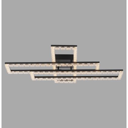 JUST LIGHT. 14733-18 - LED Stropné svietidlo GLITRA LED/35W/230V 57x72 cm čierna