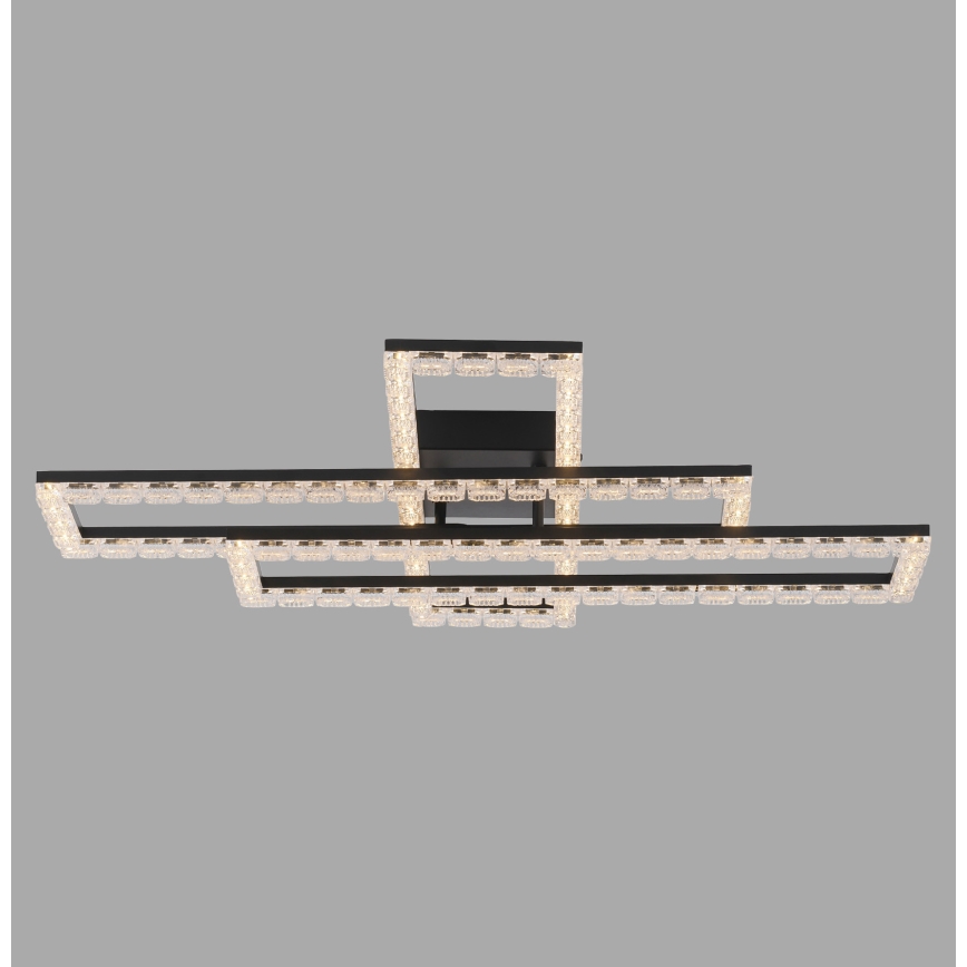 JUST LIGHT. 14733-18 - LED Stropné svietidlo GLITRA LED/35W/230V 57x72 cm čierna