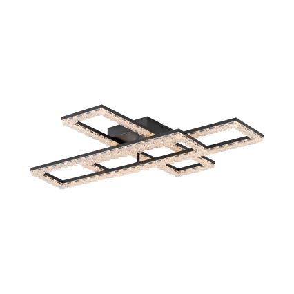 JUST LIGHT. 14733-18 - LED Stropné svietidlo GLITRA LED/35W/230V 57x72 cm čierna