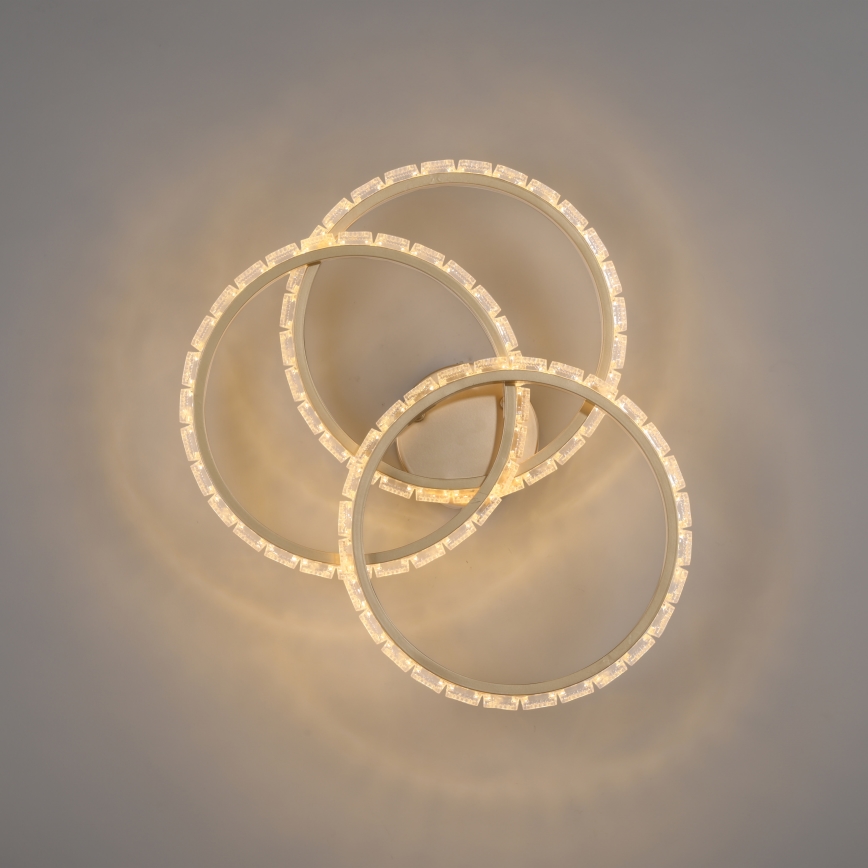 JUST LIGHT. 14734-60 - LED Stropné svietidlo GLITRA LED/37W/230V pr. 50 cm zlaté