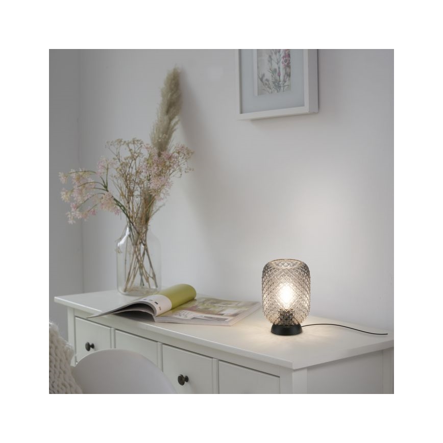 JUST LIGHT. 14906-18 - Stolná lampa REISHI 1xE27/40W/230V čierna