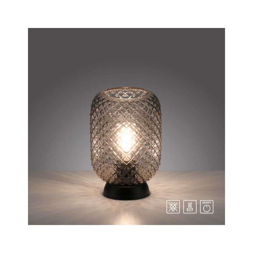 JUST LIGHT. 14906-18 - Stolná lampa REISHI 1xE27/40W/230V čierna