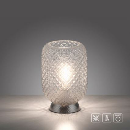 JUST LIGHT. 14906-55 - Stolná lampa REISHI 1xE27/40W/230V matný chróm
