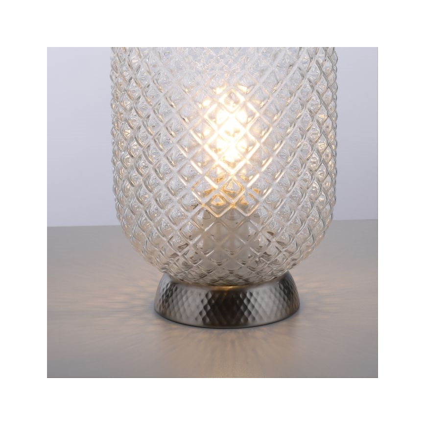 JUST LIGHT. 14906-55 - Stolná lampa REISHI 1xE27/40W/230V matný chróm