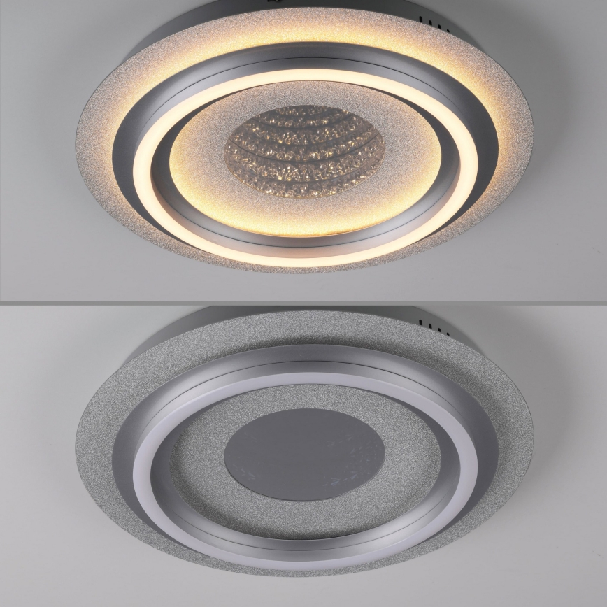 JUST LIGHT. 15089-21 - LED stropné svietidlo CICHIO LED/36W/230V pr. 40 cm matný chróm