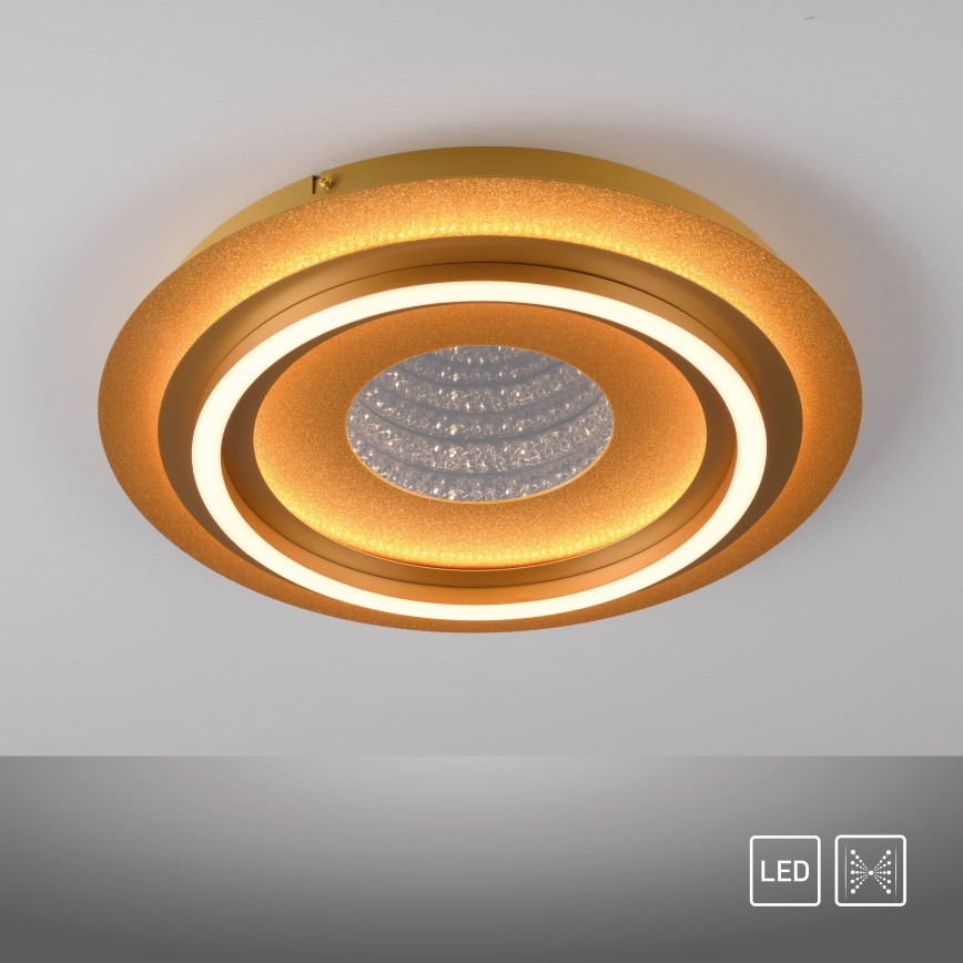 JUST LIGHT. 15089-60 - LED Stropné svietidlo CICHIO LED/36W/230V pr. 40 cm zlaté