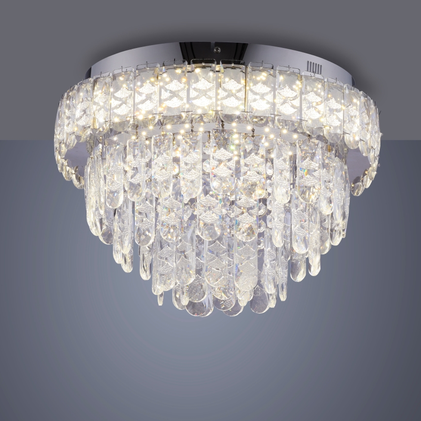 JUST LIGHT. 15092-17 - LED Stropné svietidlo KULUNKA LED/33W/230V pr. 38 cm lesklý chróm