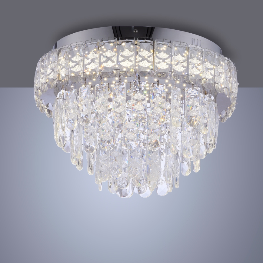 JUST LIGHT. 15092-17 - LED Stropné svietidlo KULUNKA LED/33W/230V pr. 38 cm lesklý chróm