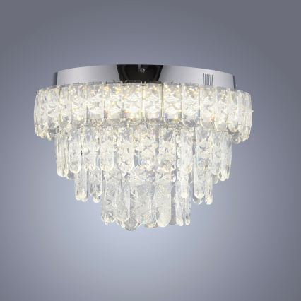 JUST LIGHT. 15092-17 - LED Stropné svietidlo KULUNKA LED/33W/230V pr. 38 cm lesklý chróm