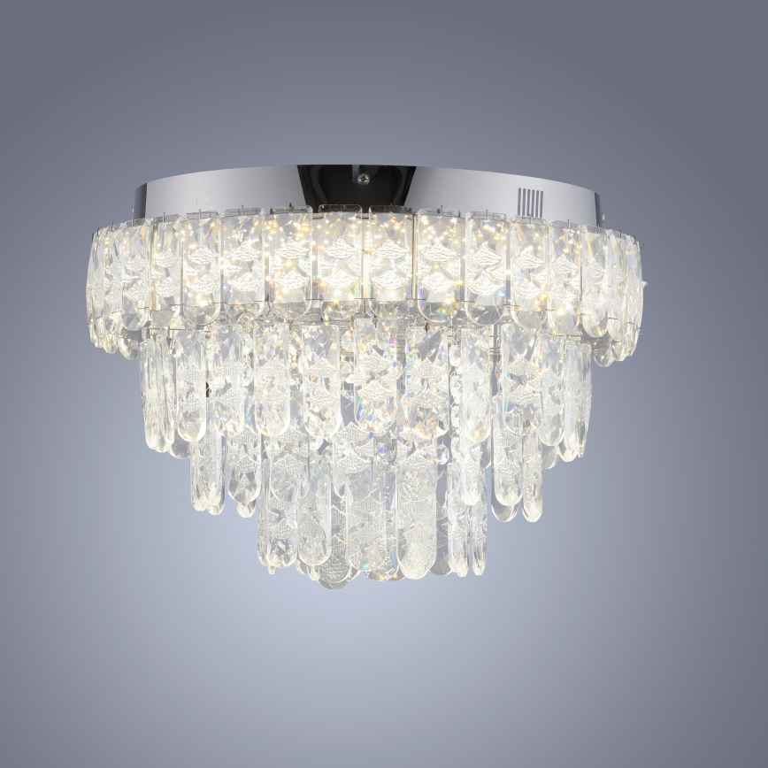 JUST LIGHT. 15092-17 - LED Stropné svietidlo KULUNKA LED/33W/230V pr. 38 cm lesklý chróm